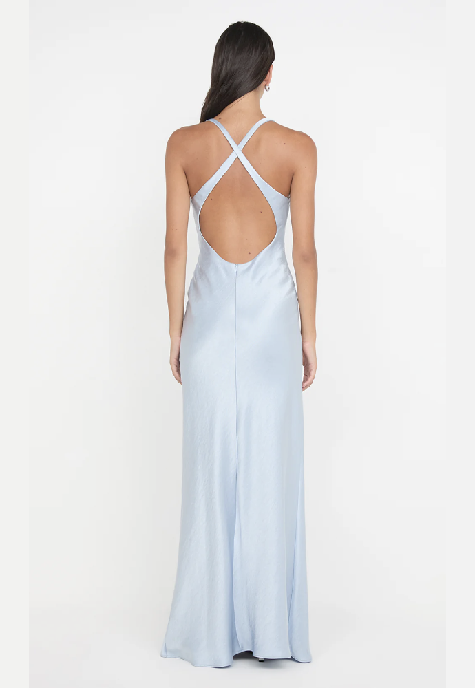 Bec and Bridge Dreamer V-neck dress blue Sz S