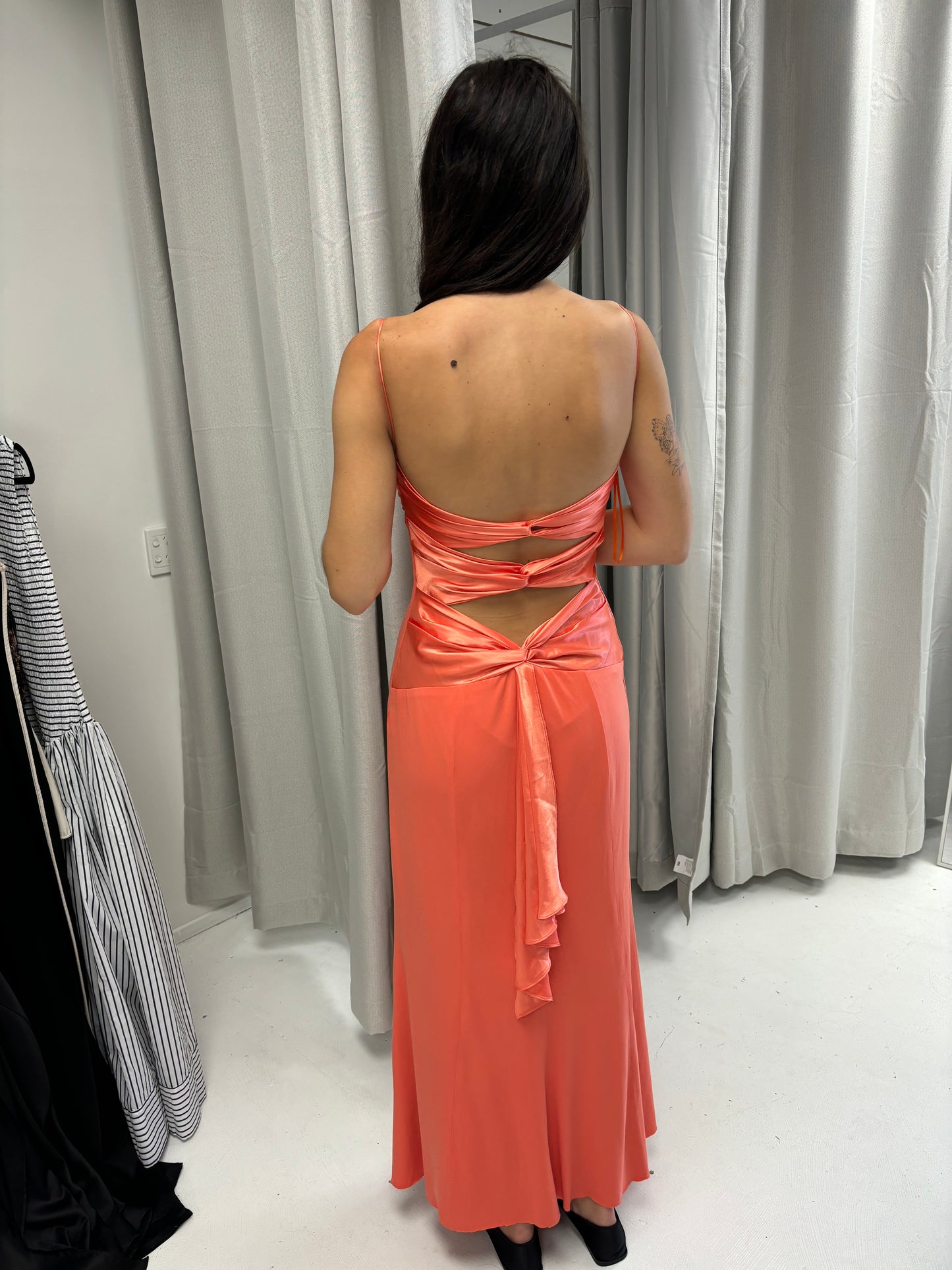 Runaway Vintage Coral slip dress Sz 10