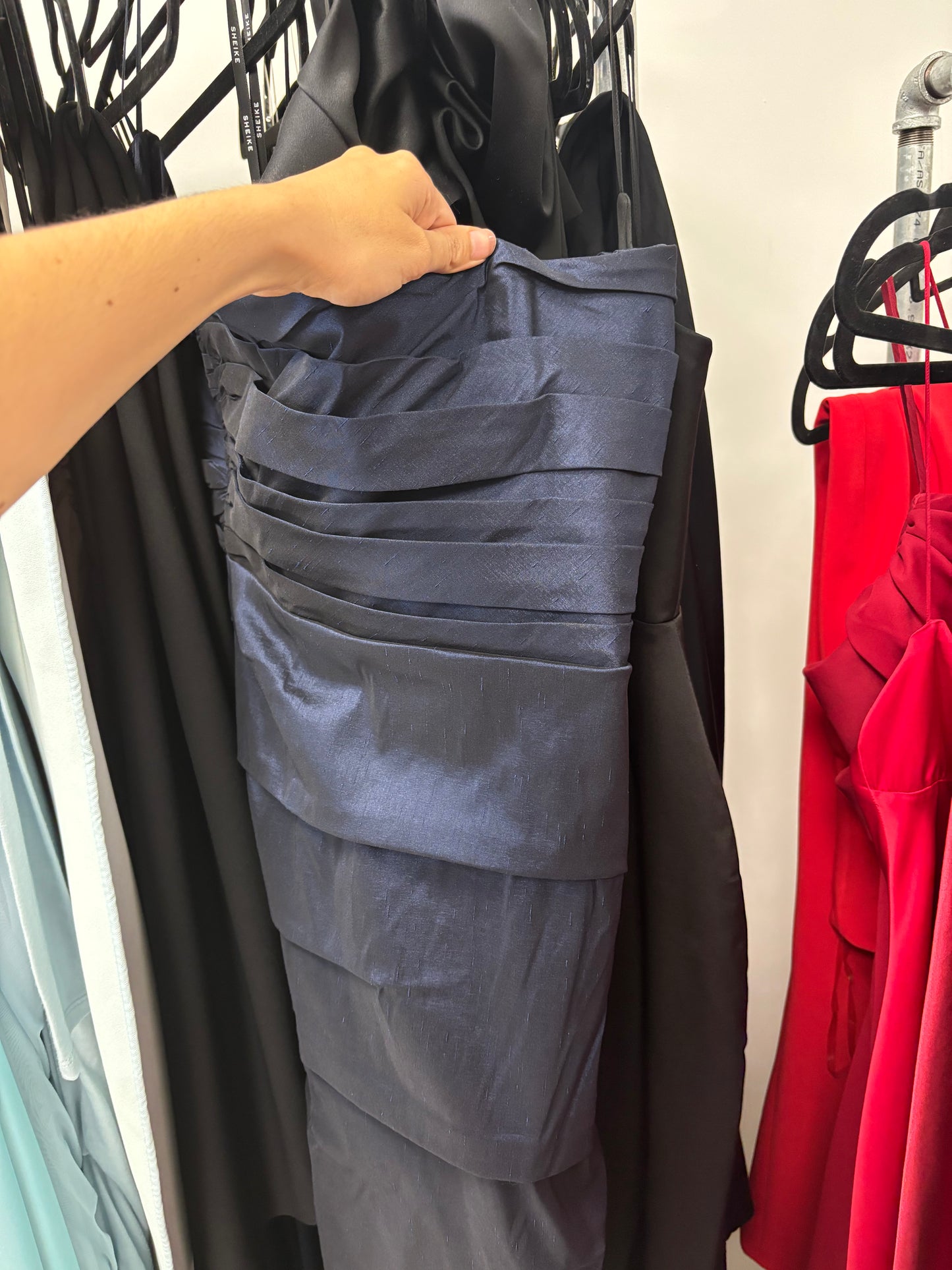 Sheike Carrie Dress Ink Blue Sz 18