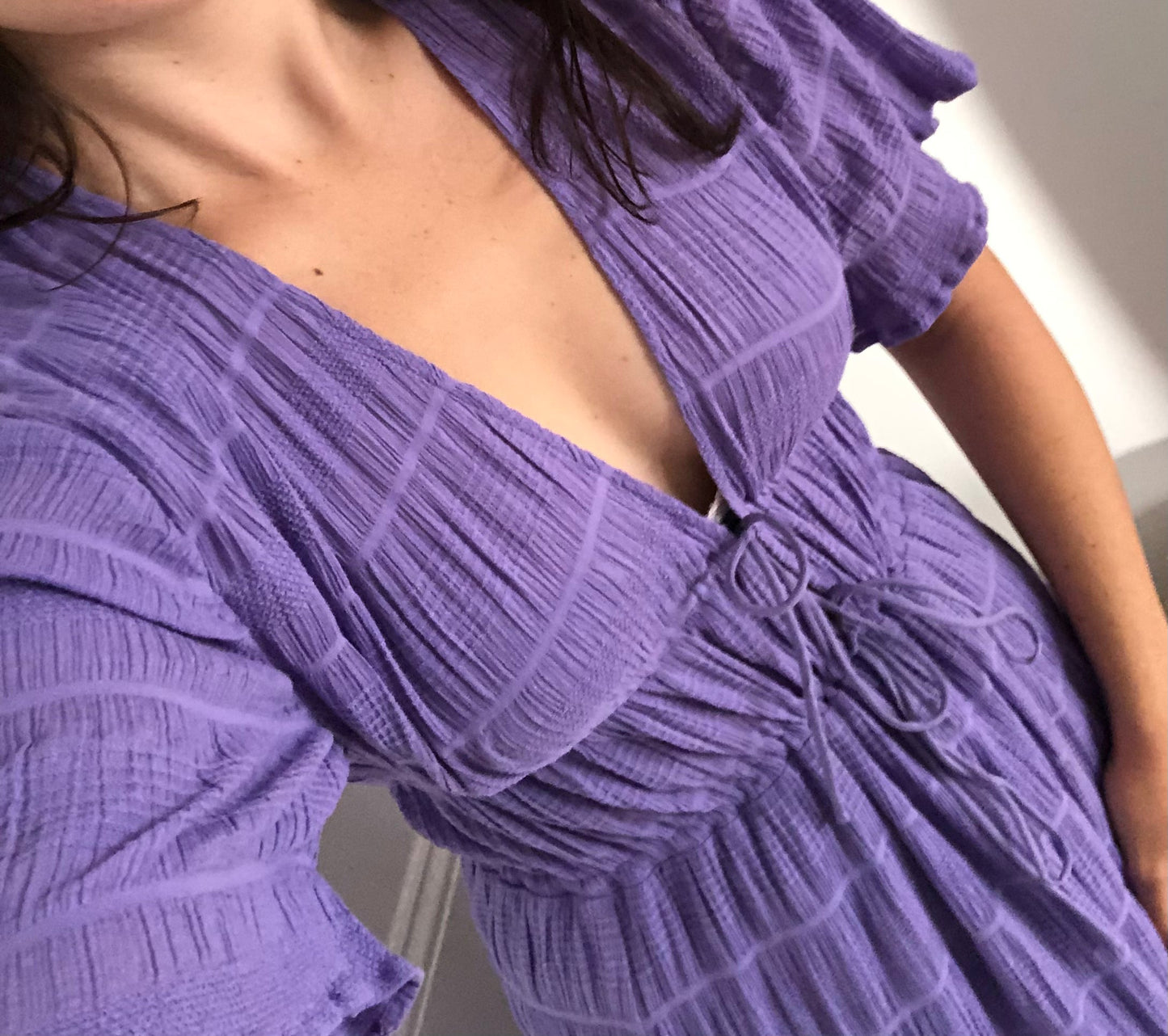 Ruby Mirella V-neck Dress Grape Sz 8 - Dress Rental NZ