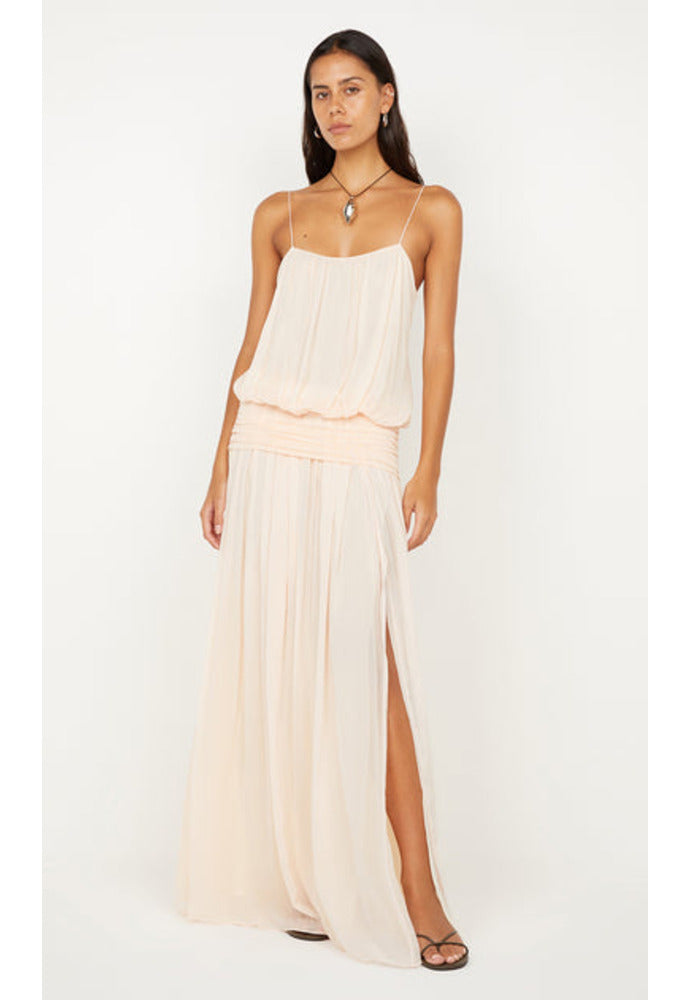 Bec and Bridge Camille Blouson Dress Peach Sz 12