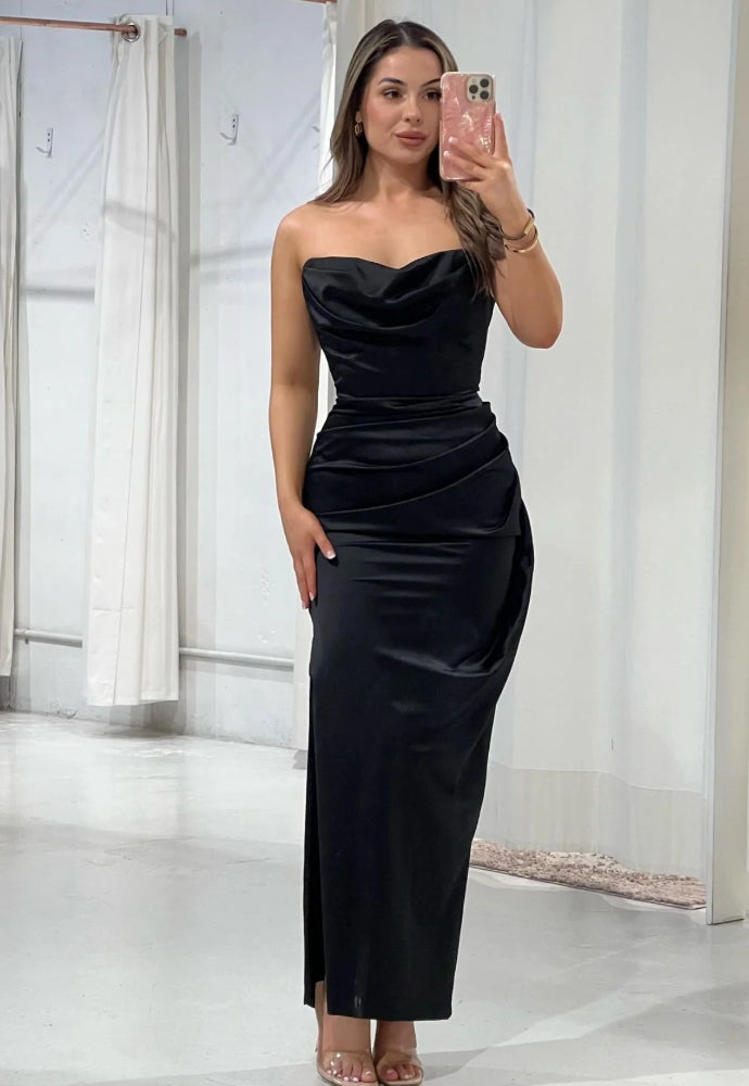House of CB Adrienne Dress Black Sz XL