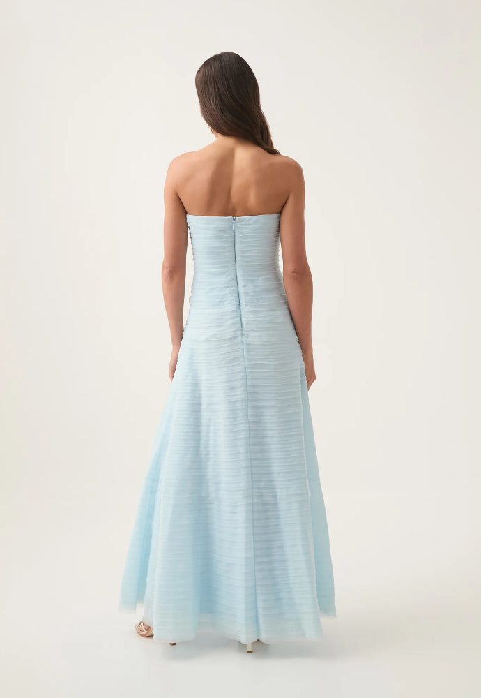 Aje Soundscape Dress Sea Breeze Blue Sz 6