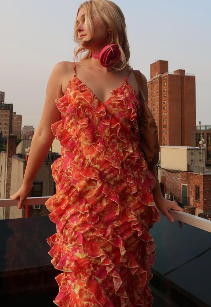 Nakd All over Frills Dress Sz 8