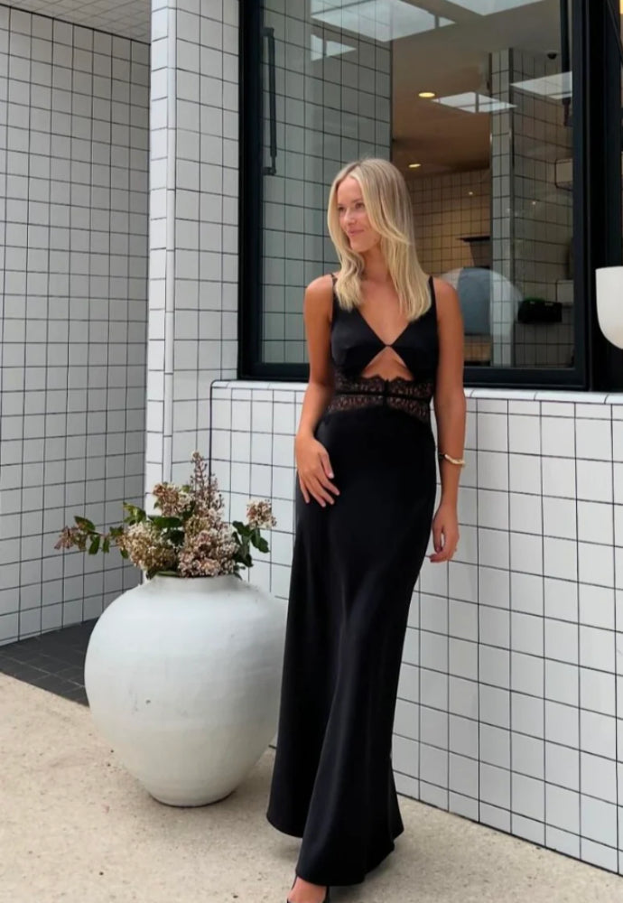 Bec and Bridge Camille Dress Black Sz 14