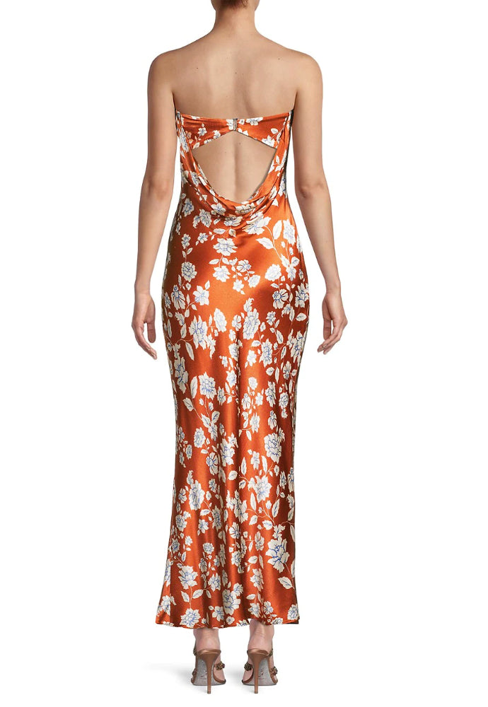 Bec and Bridge Blossom Strapless Dress - Dress Rental NZ