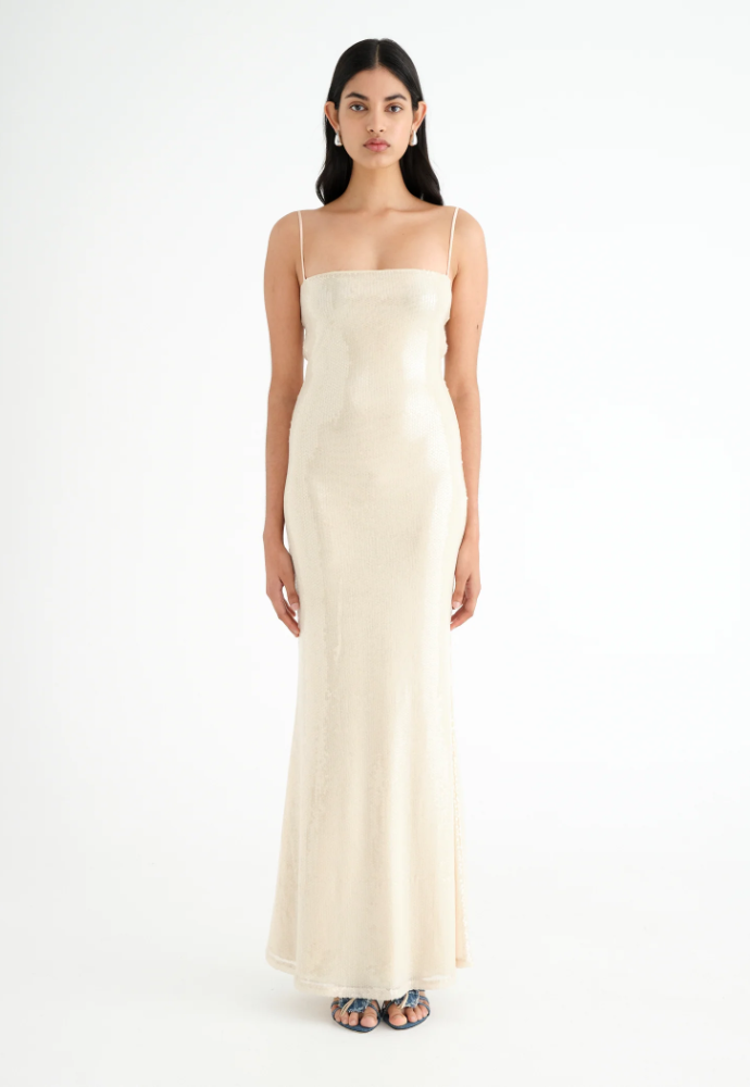 Benni Juliano Sequin Slip Dress Sz 8