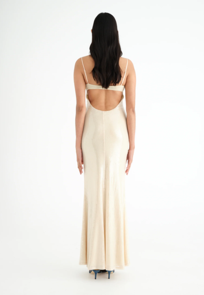 Benni Juliano Sequin Slip Dress Sz 8