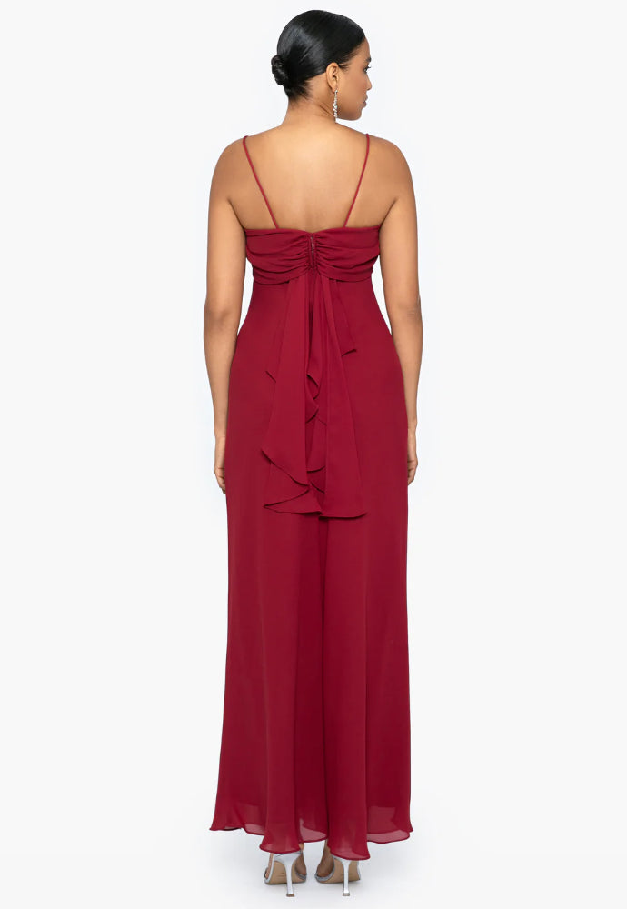 Betsy and Adam Stephanie Dress Red Sz 10