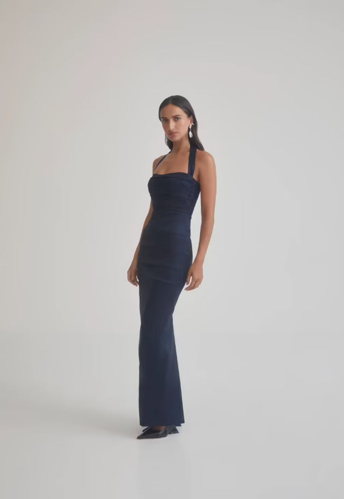 Sheike Carrie Dress Ink Blue Sz 18