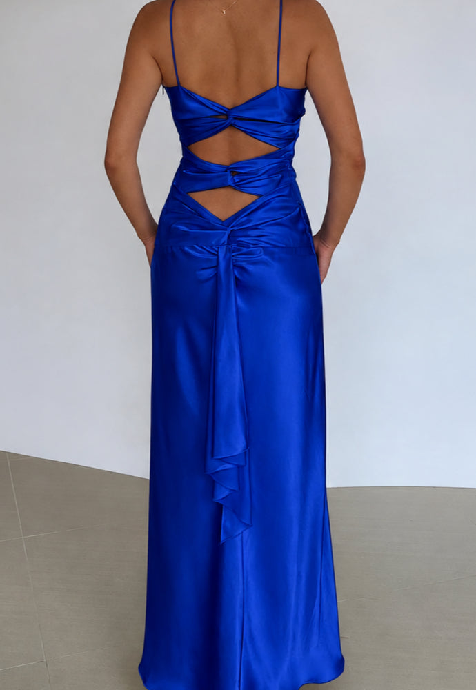 Ruth Tarvydas Enchantress Blue Slip Dress Sz 6