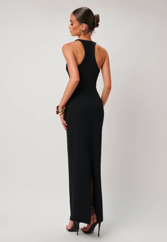 Effie Kats Eiza Gown Black Sz 8