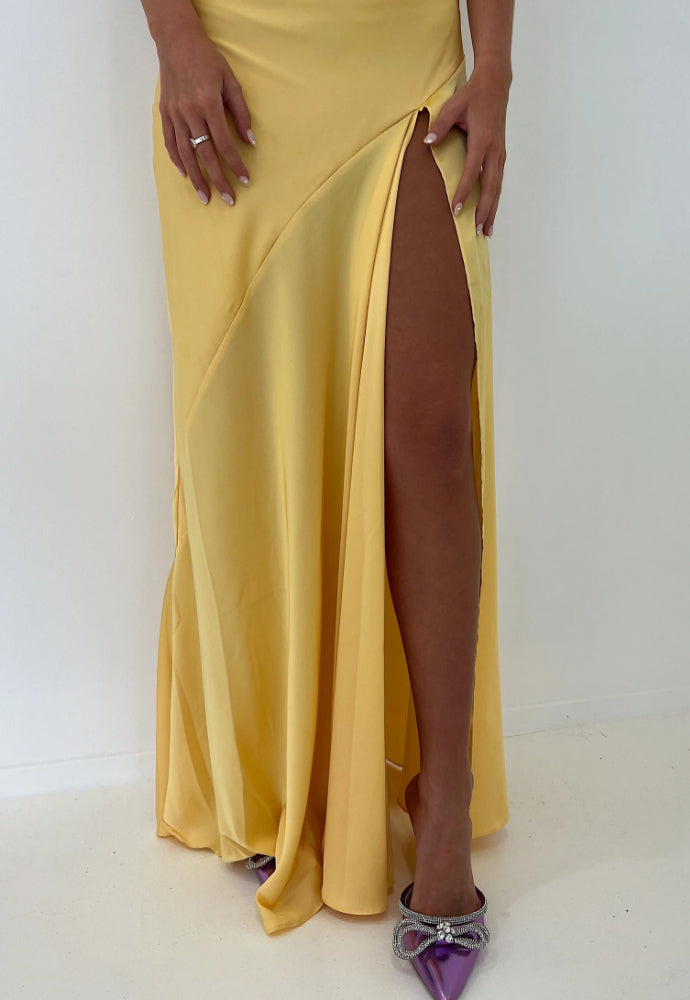 HNTR the label Gaia Gown Golden Sun Sz S