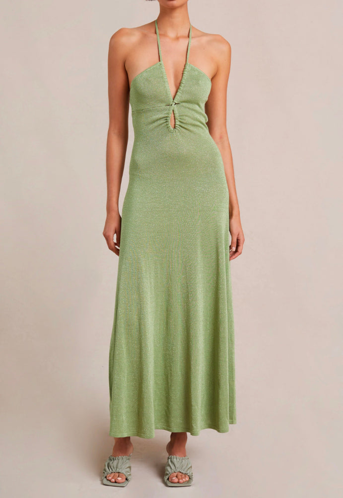 Bec and Bridge Indya Maxi dress Sz 10 green - Dress Rental NZ
