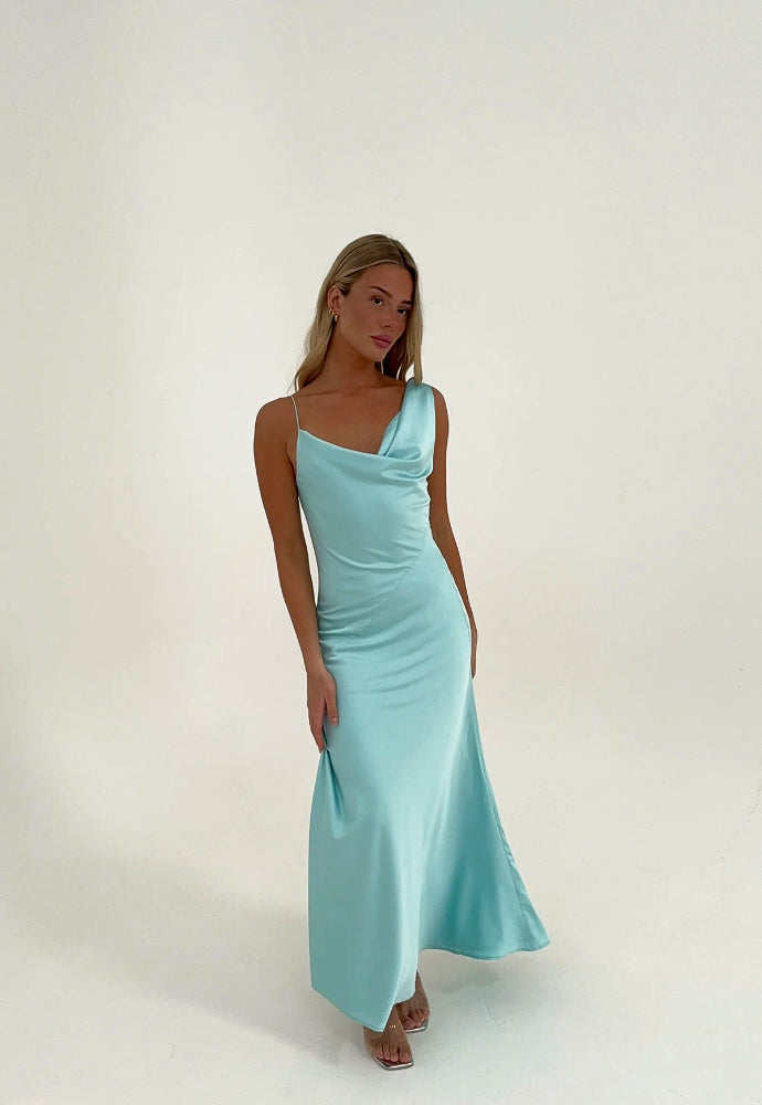 HNTR Bianca Gown Aqua Sz S