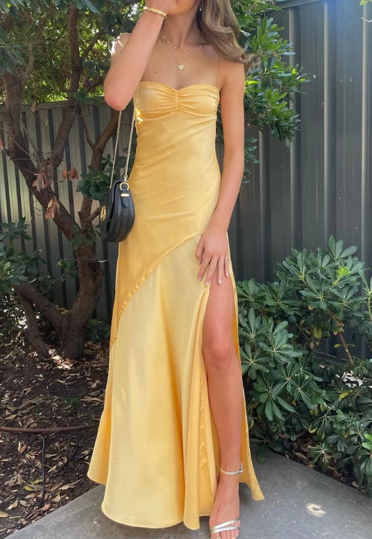 HNTR the label Gaia Gown Golden Sun Sz S