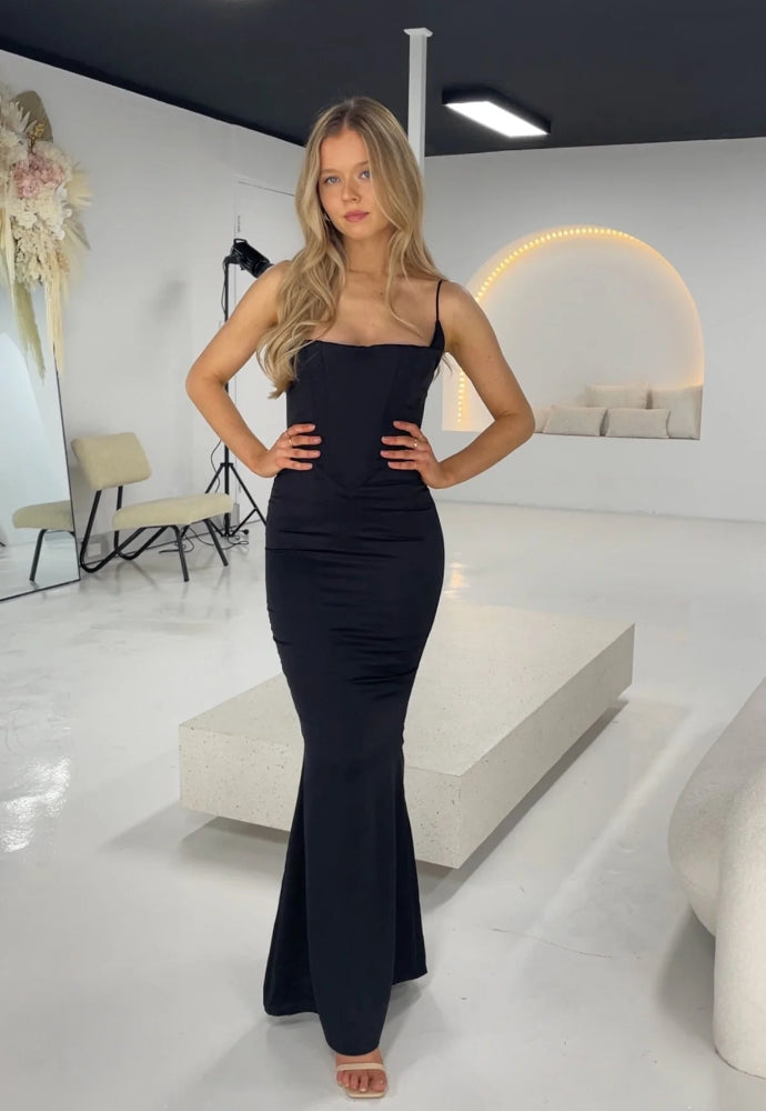 House of CB Olivette Dress Sz XL Black