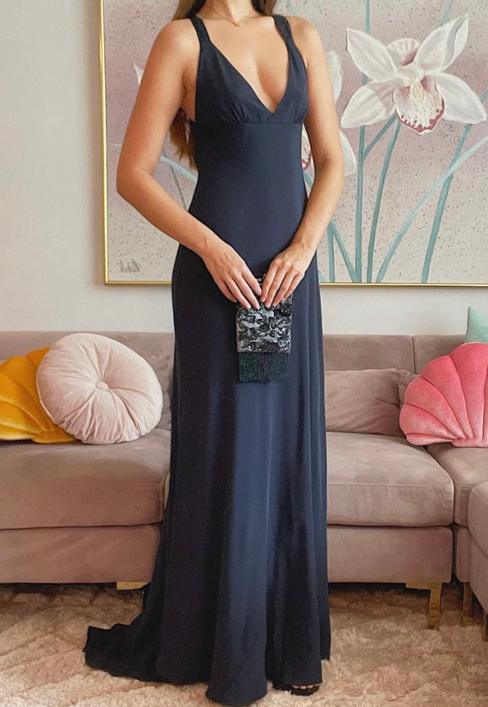 Vintage Silk Maxi Sz S