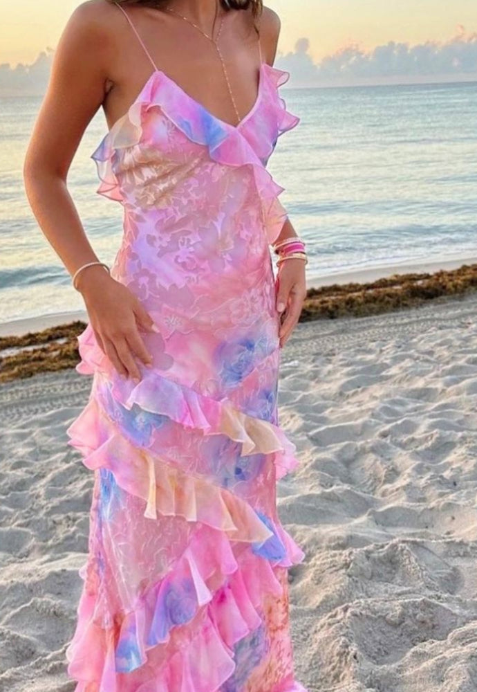 Love Shack Fancy Rialto Dress pink Sz 8
