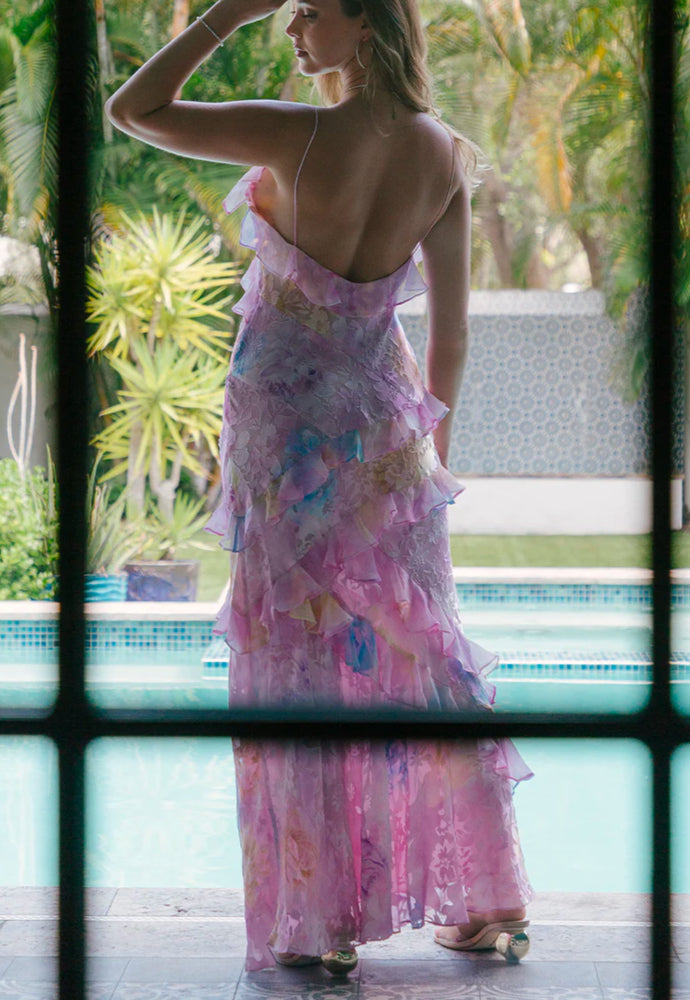 Love Shack Fancy Rialto Dress pink Sz 8