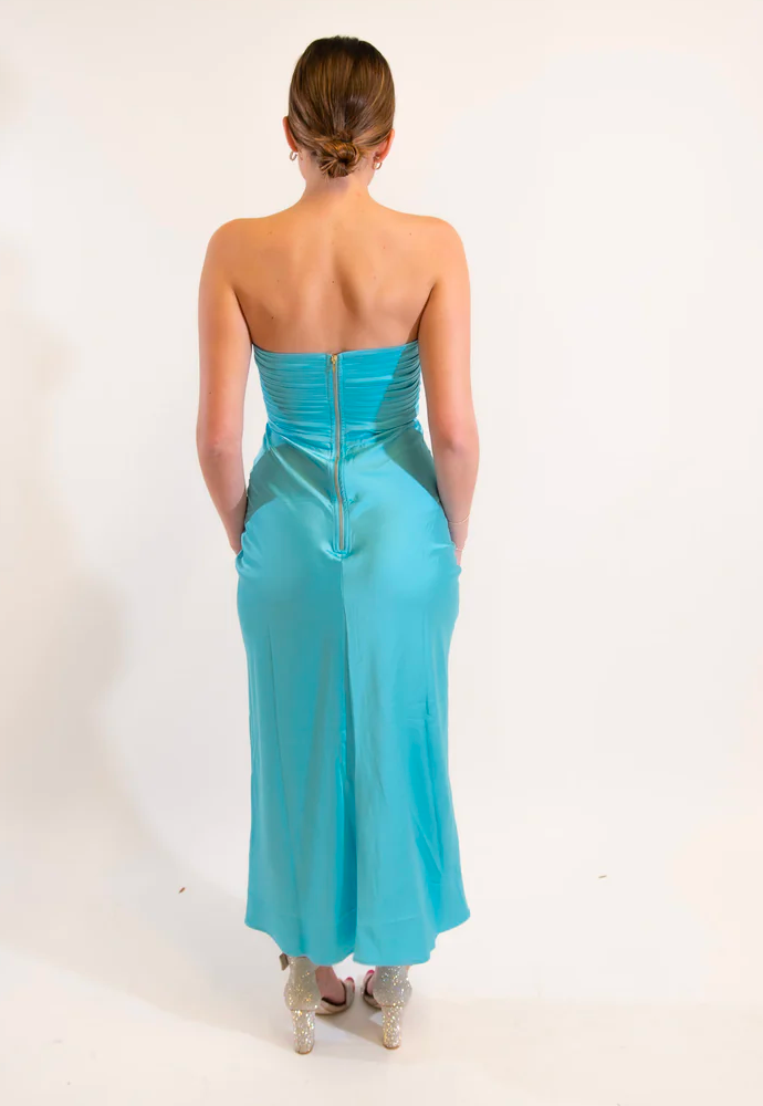 Runaway Mich Dress Aqua Sz XS/S/M/L