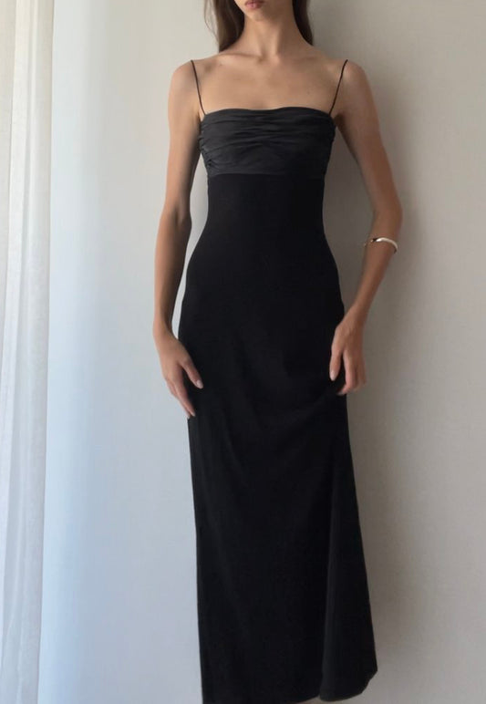 Runaway Vintage black slip dress Sz 8