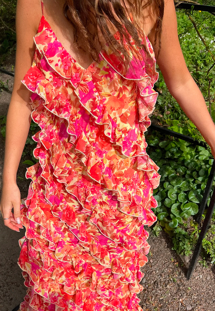 Nakd All over Frills Dress Sz 8