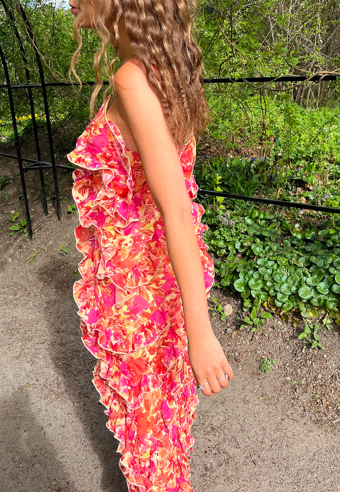 Nakd All over Frills Dress Sz 8