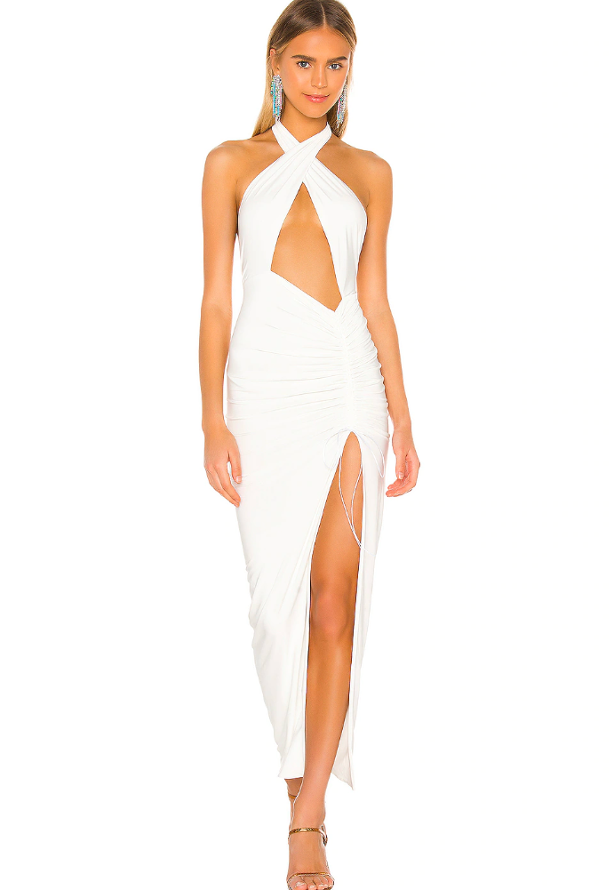 Natalie Rolt Sasha Gown Sz 8 White - Dress Rental NZ