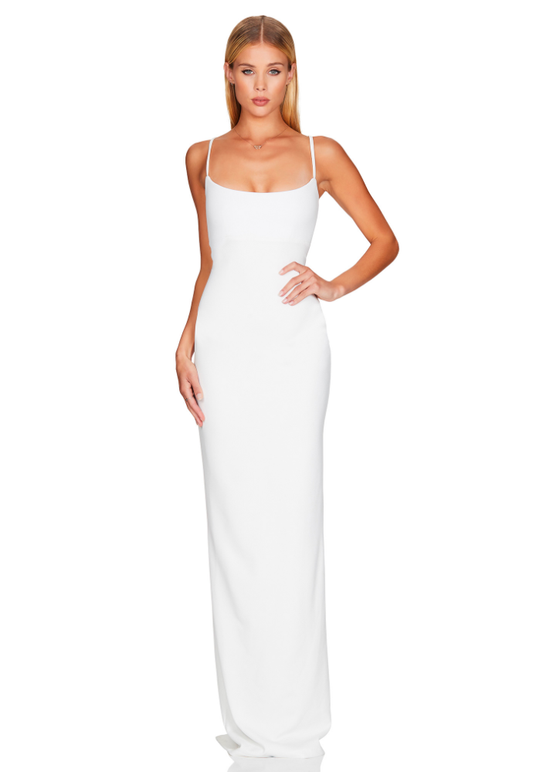 Nookie Bailey Gown White Sz 8