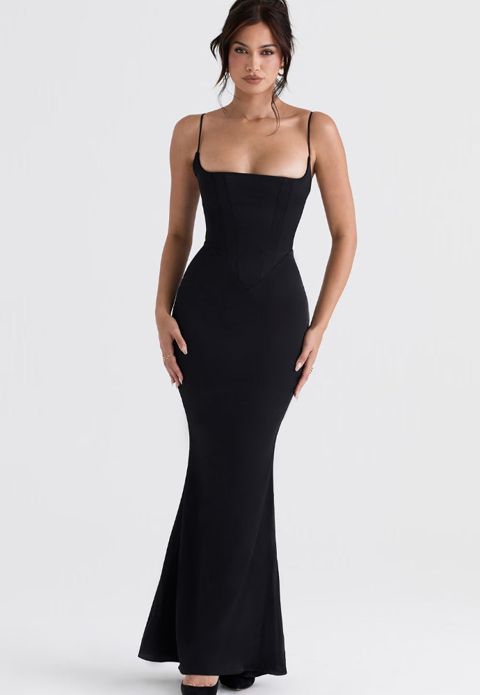 House of CB Olivette Dress Sz XS Black