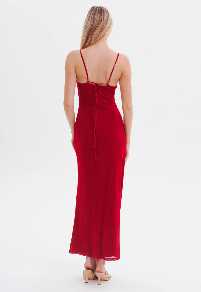 Ownley One Love Slip Dress Crimson Sz 8