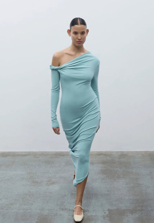 Paris Georgia Manahou Dress Dolphin Sz XS/S