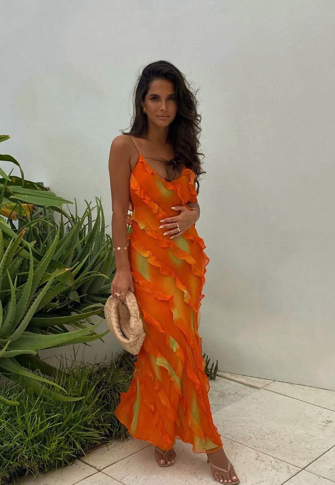 Rat and Boa Rio Dress Sz 10 Orange