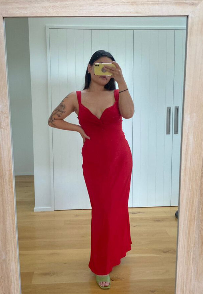 Ruby Maude Slip Dress Red Sz 14