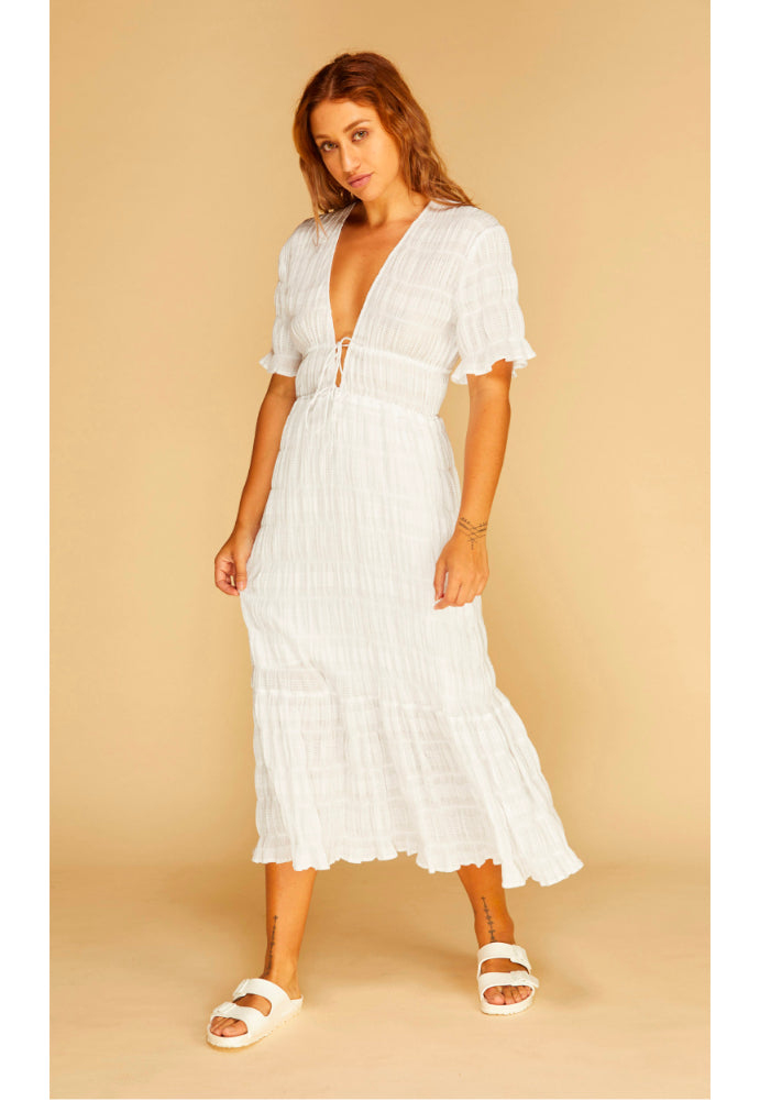 Ruby Mirella V-neck Dress Grape Sz 8 - Dress Rental NZ