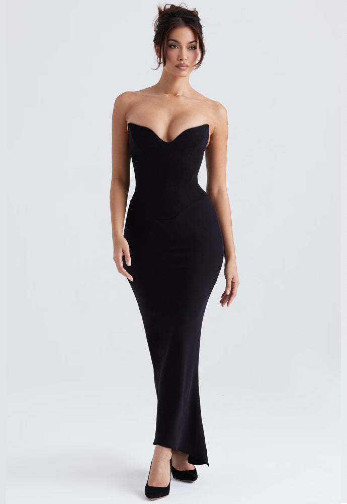 House of CB Sabine Dress Black Sz M