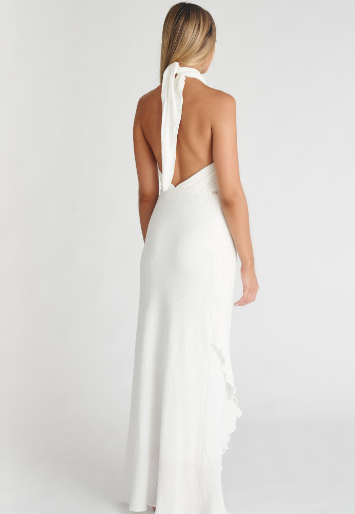 One Mile Santorini Dress White Sz 8 - Dress Rental NZ