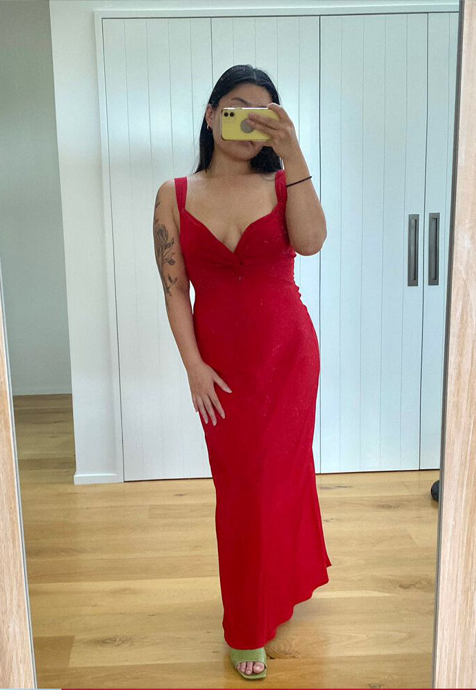 Ruby Maude Slip Dress Red Sz 14