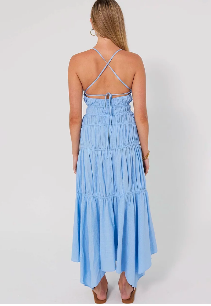 Runaway Tahlia Dress Sz 8 Blue - Dress Rental NZ