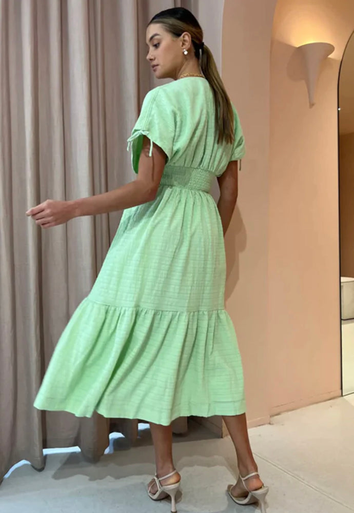 Sovere Lucid Midi Dress Green Sz 8