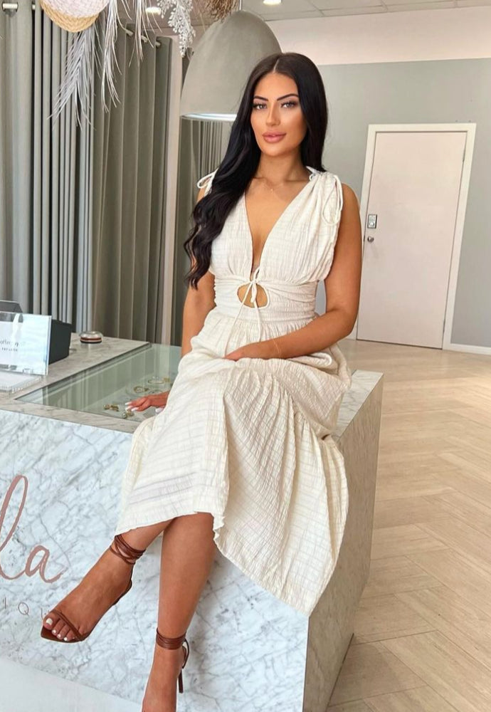 Sovere Lucid Midi Dress Sz 10 White