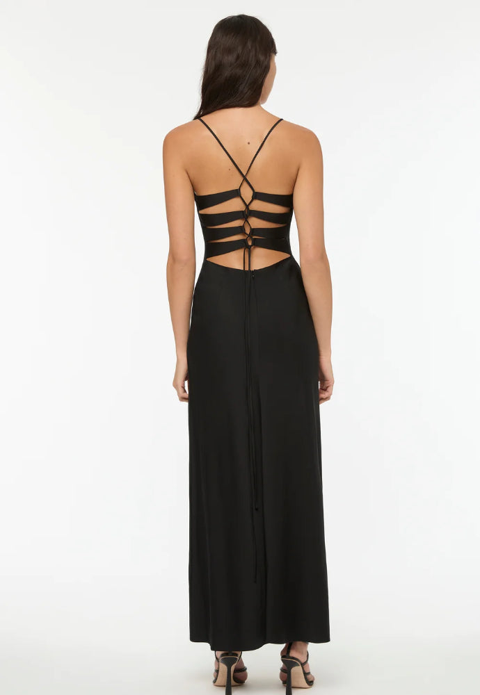 Manning Cartell Time to Shine Slip Dress Black Sz 12