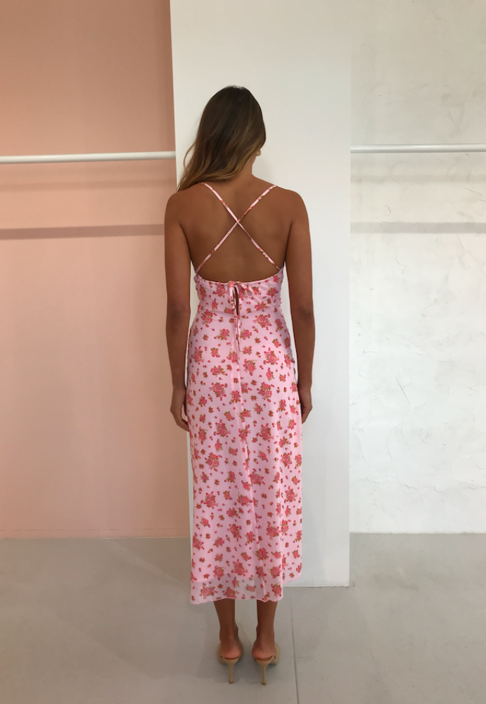 Hansen and Gretel Charlize Dress Candy Floral XS - Dress Rental NZ
