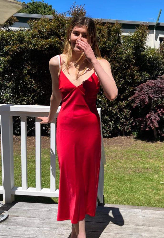Liam Weirder Slip Red Sz 8 - Dress Rental NZ