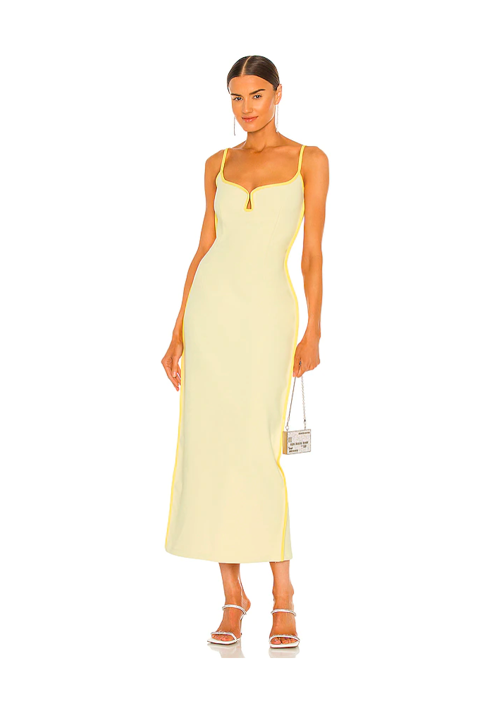 Paris Georgia Marlo Daffy Yellow Dress Sz 10 - Dress Rental NZ