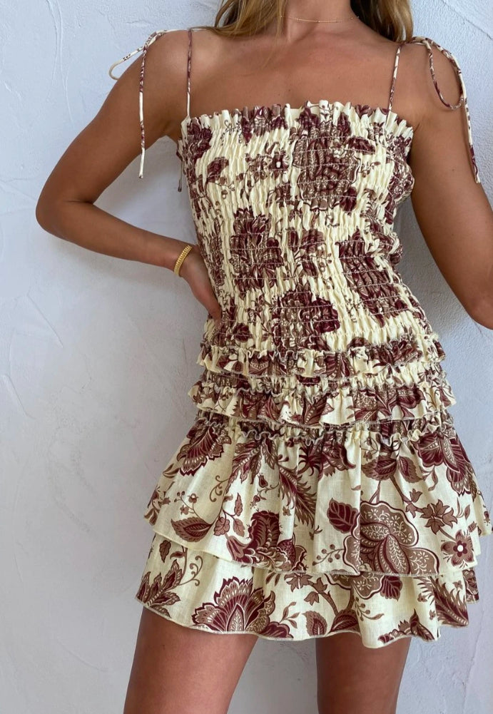 Sir the Label Rei Tiered Mini Sz 8 - Dress Rental NZ