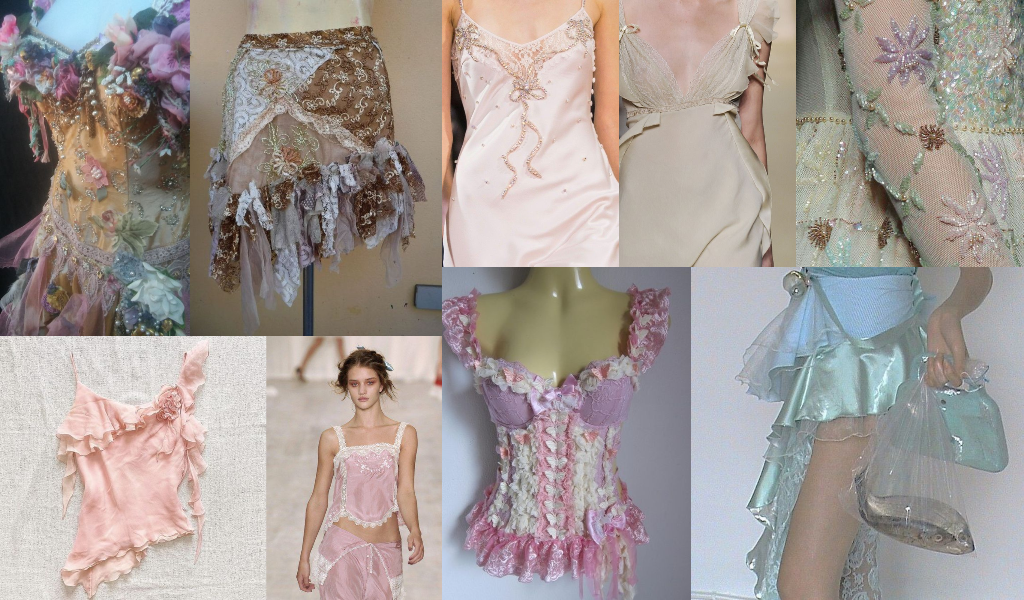 fairycore trend collage