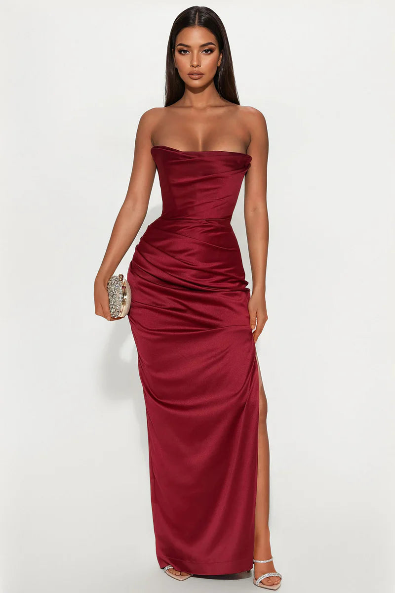 Amira Gown Wine Sz S