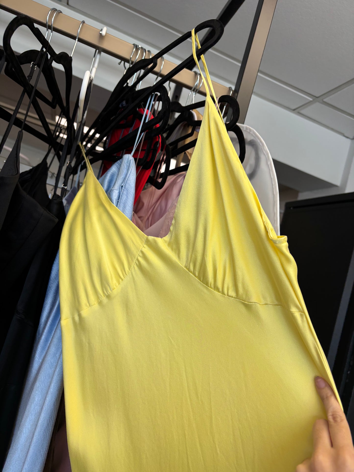 EX RENTAL Bec and Bridge Amber V Maxi Citron Dress Sz 14